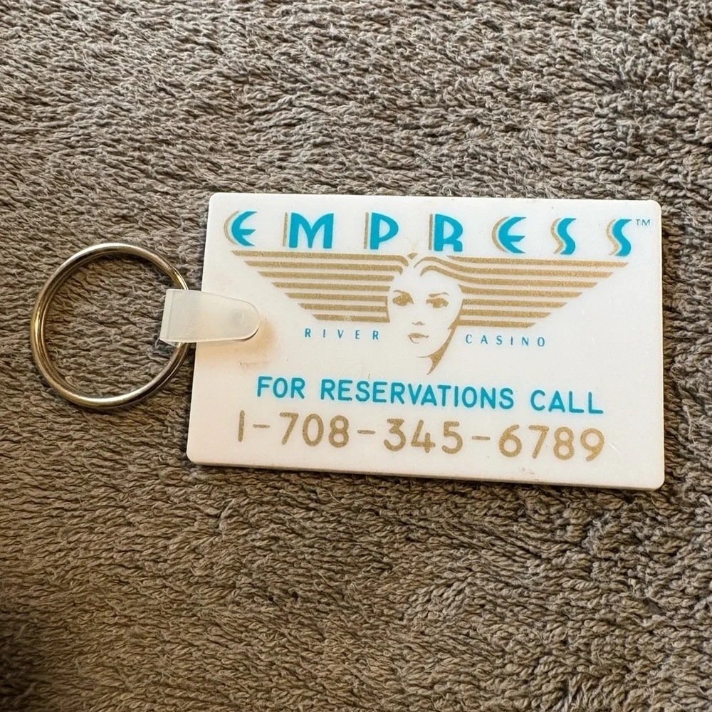 Vintage Empress Casino Hammond Indiana KeyFob Keychain - Gambling Collectible